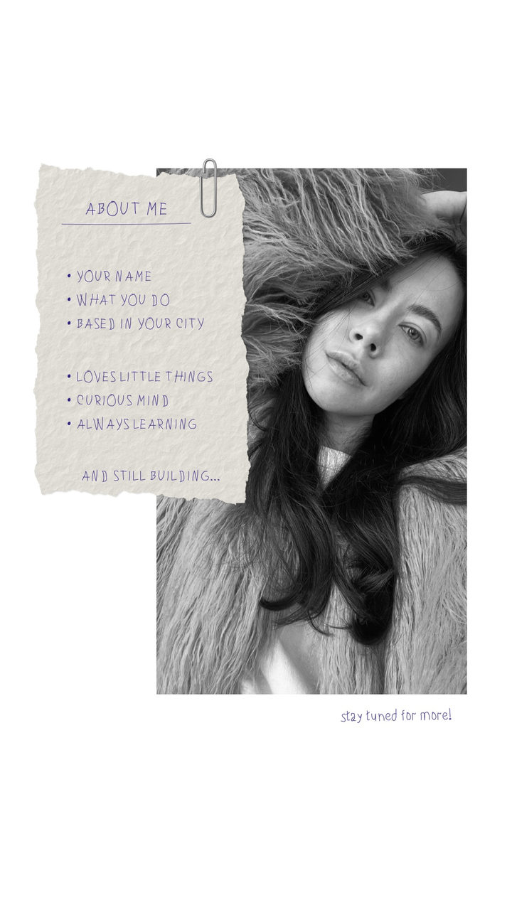 About me · a note