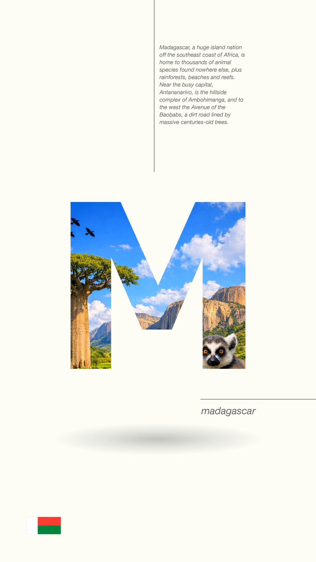 Letter landscape