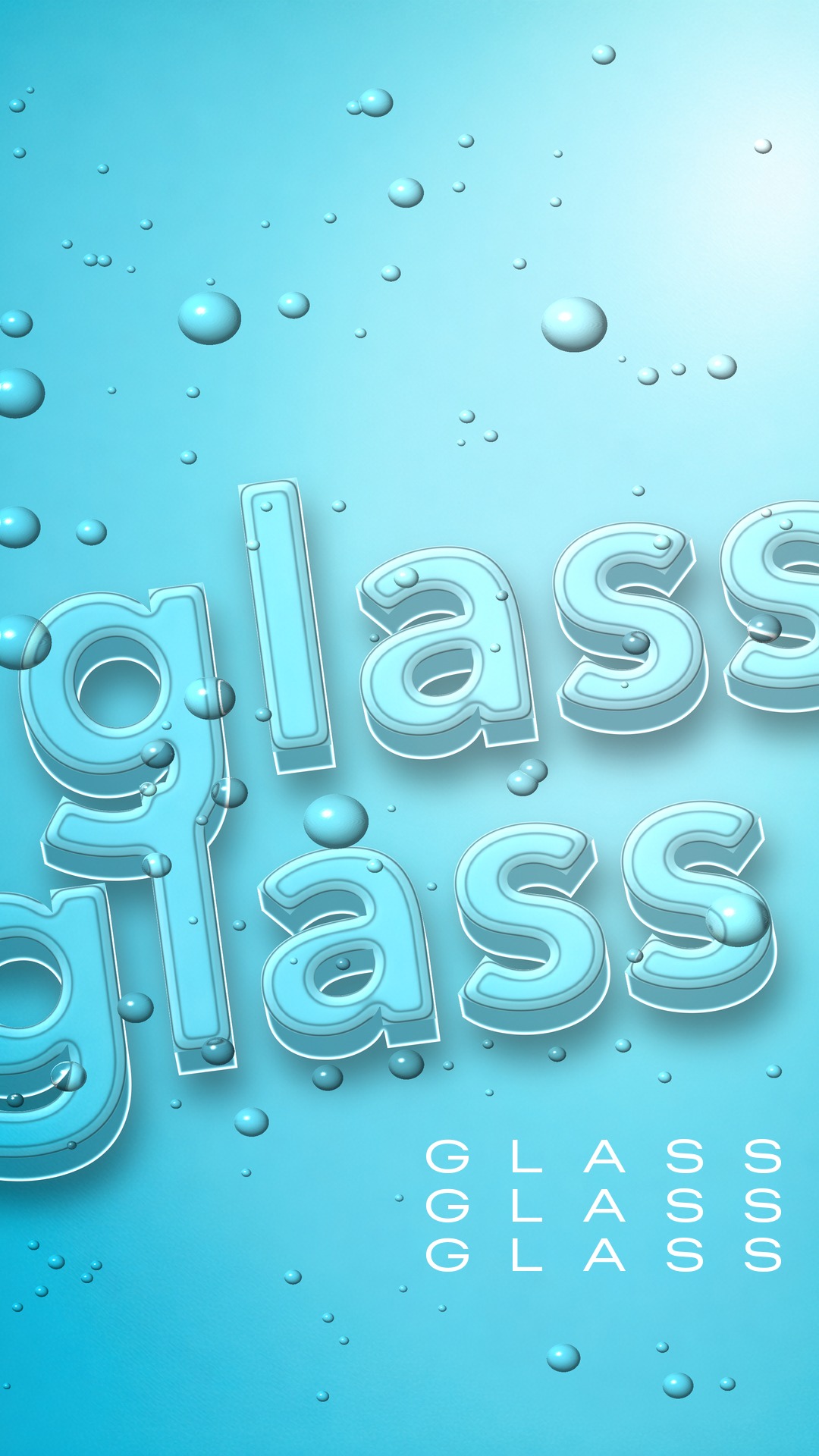 Drops on glass